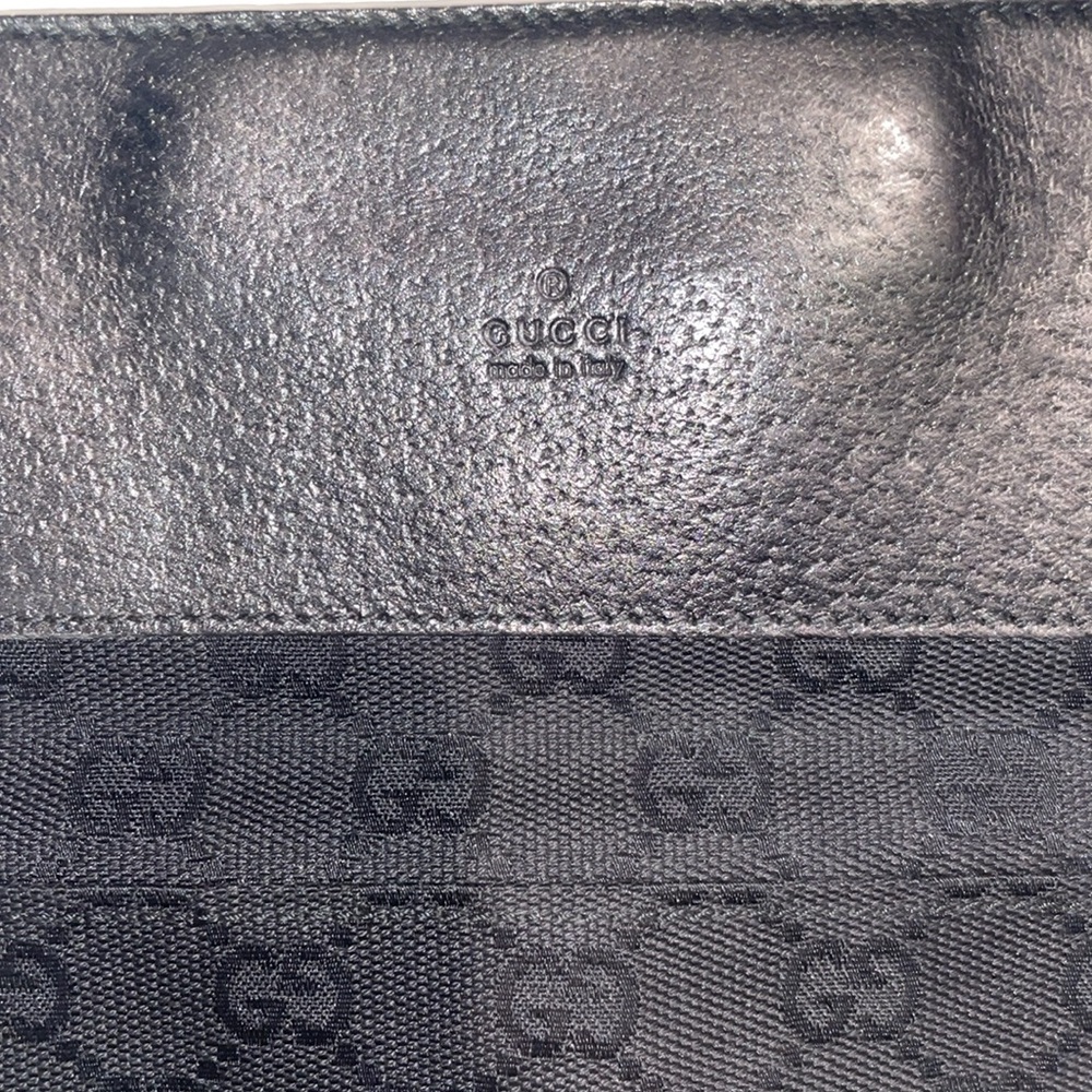 Auth GUCCI Shoulder Bag Black GG Canvas - Picture 3 of 9